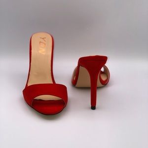Open toe heel